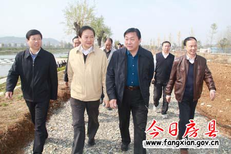 于幼军到房县视察丹江口库区及上游水污染防治和水土保持工作