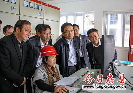 蔡贤忠专题调研工业商务工作