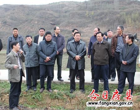 市人大领导来我县视察竹房城镇带建设情况