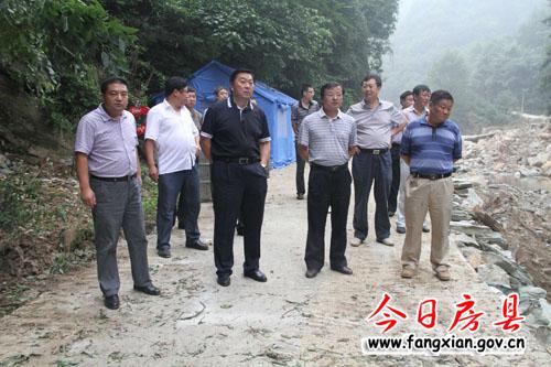 沈明云深入沙河乡检查指导抗灾救灾工作