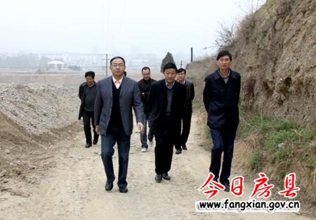 朱光洪现场调研重点项目建设用地选址工作