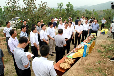 省委副书记张昌尔在调研我县经济社会发展情况