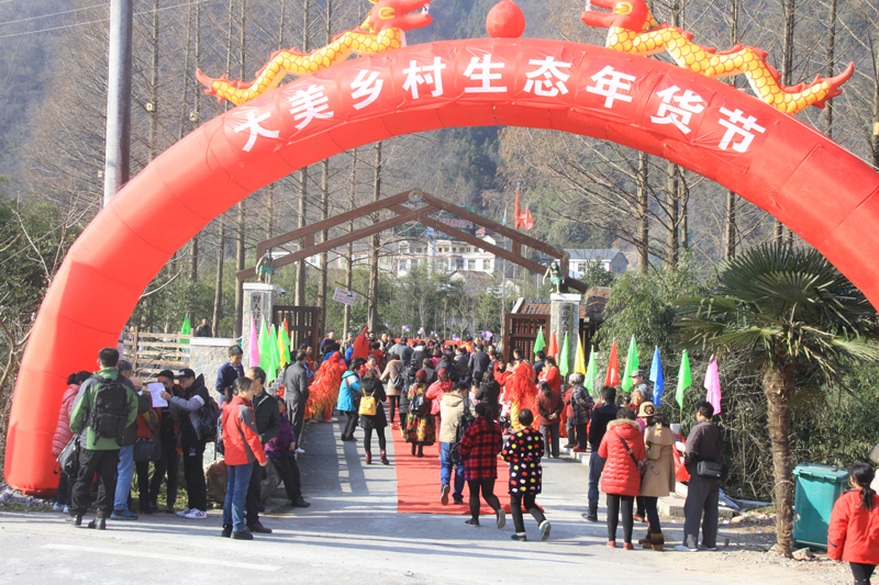 “大美乡村，生态年货节”走进野人谷镇杜川村