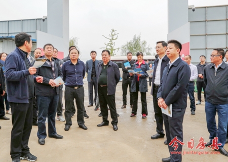 全市交通重点项目拉练会第一站调研我县