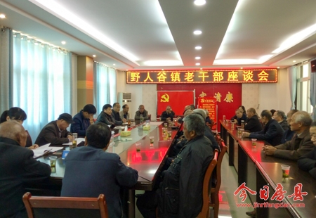 野人谷镇召开老干部座谈会