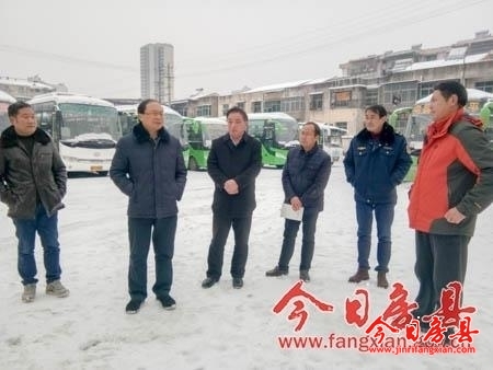 蔡贤忠检查雨雪冰冻天气防范应对工作