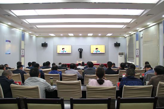 我县收看第二次全国污染源普查视频会