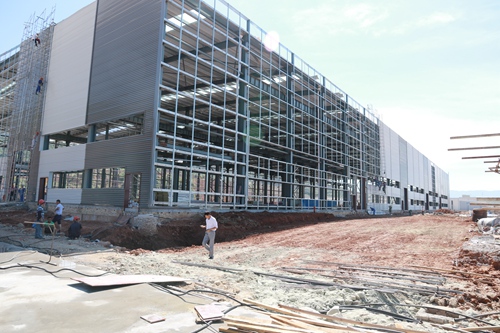 纪道清到工业园区现场办公