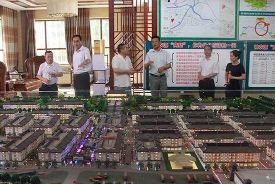 省商务厅副厅长袁亚杰调研我县商务工作