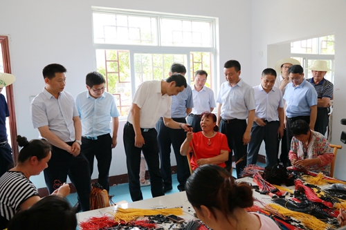 全市第二季度产业扶贫观摩暨农作物病虫害防控现场会在房县召开