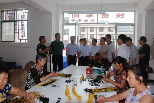 竹溪县考察团来窑淮镇考察精准扶贫工作