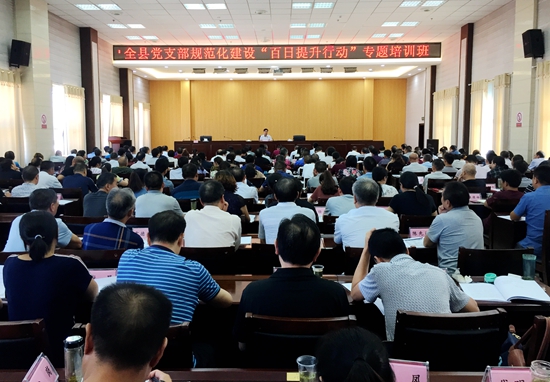 房县举办党支部规范化建设“百日提升行动”专题培训班