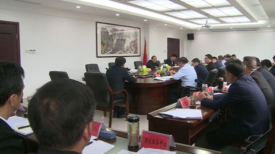 蔡贤忠主持召开全县重点项目建设督办会