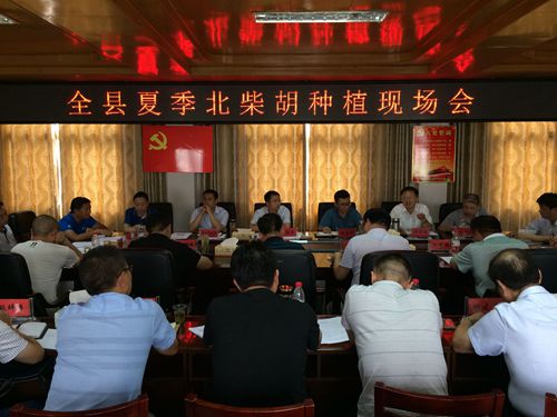 全县夏季北柴胡种植现场会召开