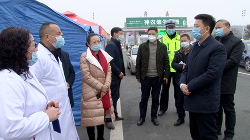 纪道清检查督导我县疫情防控工作