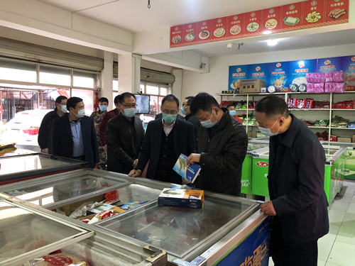 全市食品药品领域疫情防控工作来我县进行督查
