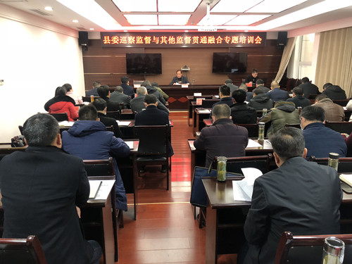 县委巡察监督与其他监督贯通融合专题培训会召开
