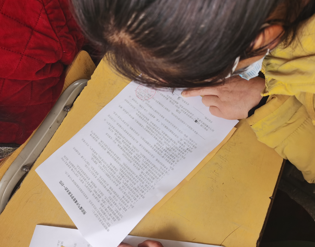 野人谷镇东蒿小学多形式开展防煤气中毒宣传活动