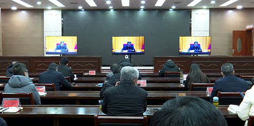 我县集中收看全市疫情防控工作视频会议