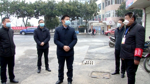 纪道清检查督导城区疫情防控工作