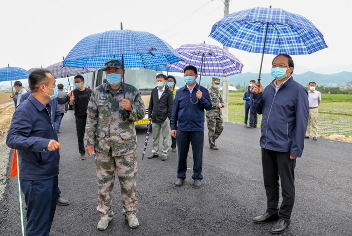 马涛来我县检查指导防汛抗旱工作