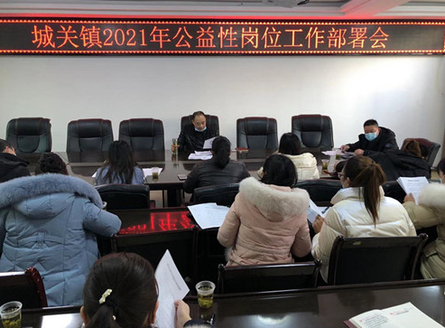 城关镇组织召开2021年公益性岗位使用计划培训会