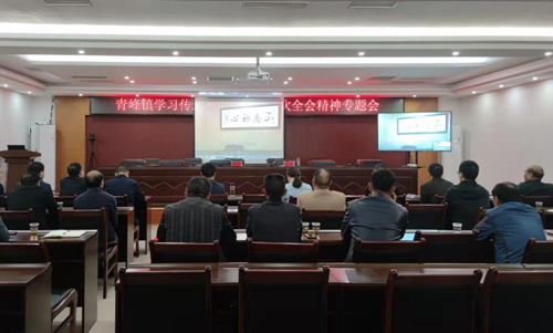 青峰镇：集中观看警示教育片 增强干部廉洁自律意识