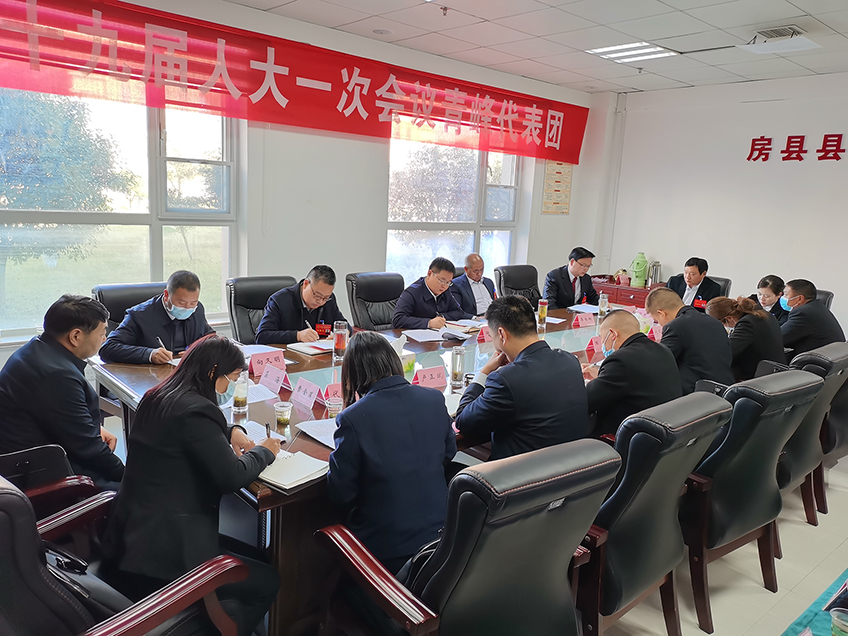 谢晓鸣参加政协经济界和人大青峰 窑淮 姚坪 门古代表团分组讨论