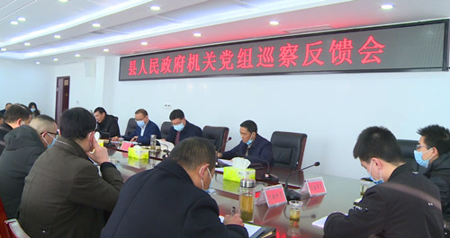 县委第一巡察组巡察县人民政府机关党组情况反馈会