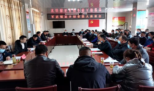 军店镇召开返乡创业能人座谈会