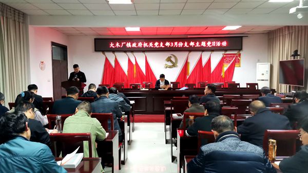 大木厂镇机关党支部：紧盯目标强措施，凝心聚力开新局