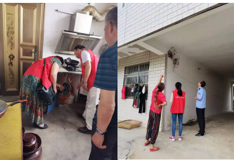 军店镇新时代文明实践所开展安全隐患大排查活动