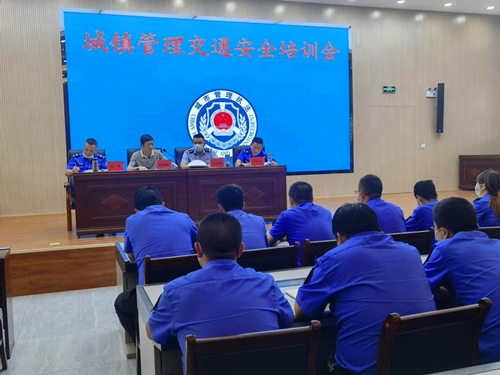 县城镇管理专委员会召开交通安全培训会