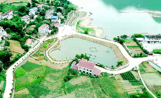 房县：移民新村如“画廊”