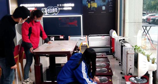 寒潮带来“暖”消息  取暖设备销售旺