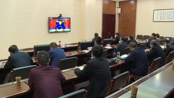 我县组织收看一季度全市卫生健康安全生产工作视频会