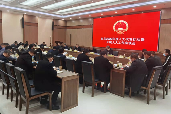 房县2022年“代表行动”暨乡镇人大工作座谈会召开