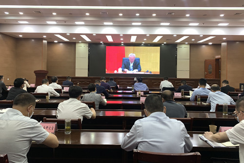 房县组织收听收看全国、全省、全市自建房安全专项整治视频会