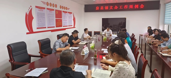 县创文办：自我加压当好创文“头羊”