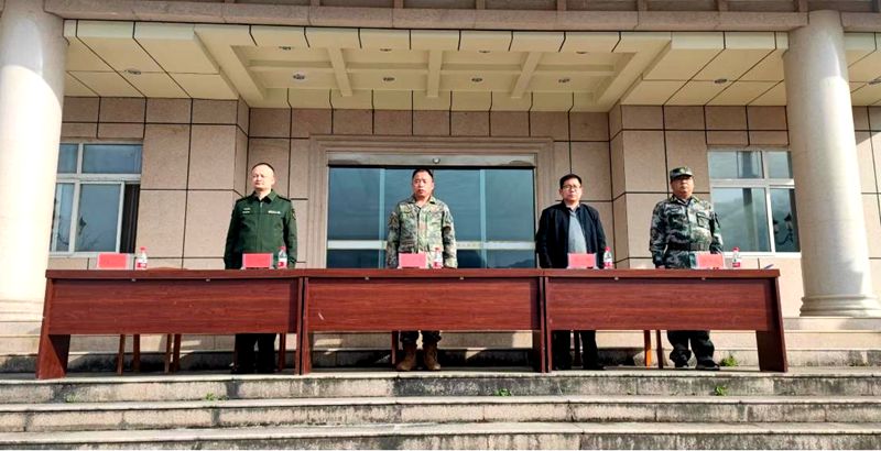 九道乡举行基干民兵整组点验大会