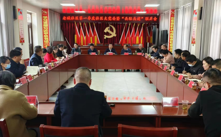城关镇老城社区第一季度社区大党委暨“共驻共建”联席会