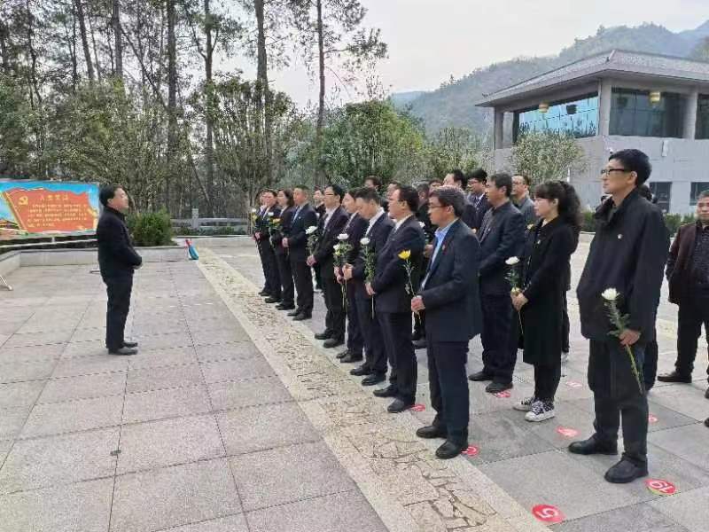 县林业局：清明扫墓祭英烈 入党誓词记心间