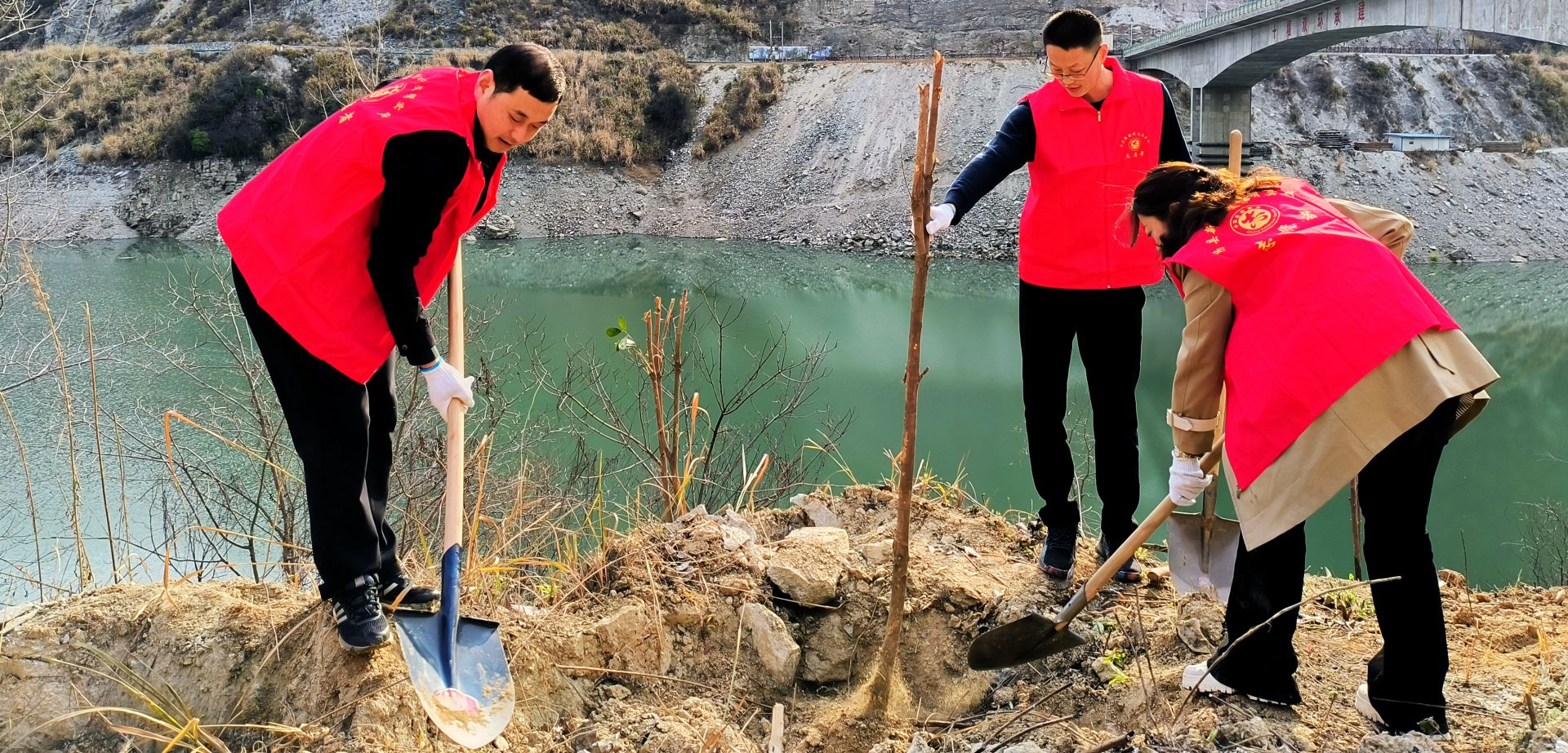 房县姚坪乡：“绿满堵河”植树增绿在行动
