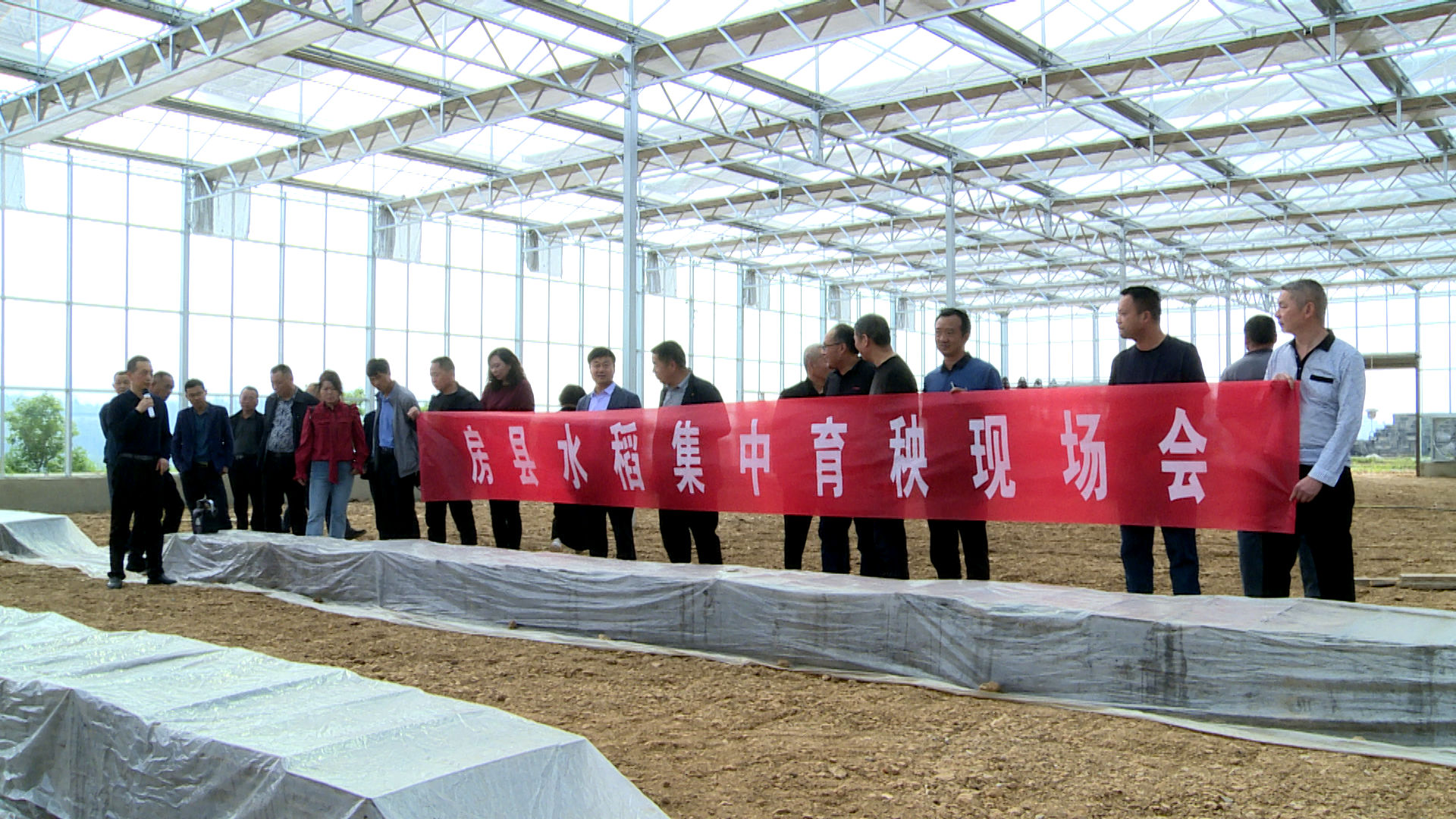 县农业农村局举行集中育苗机械化种植现场会