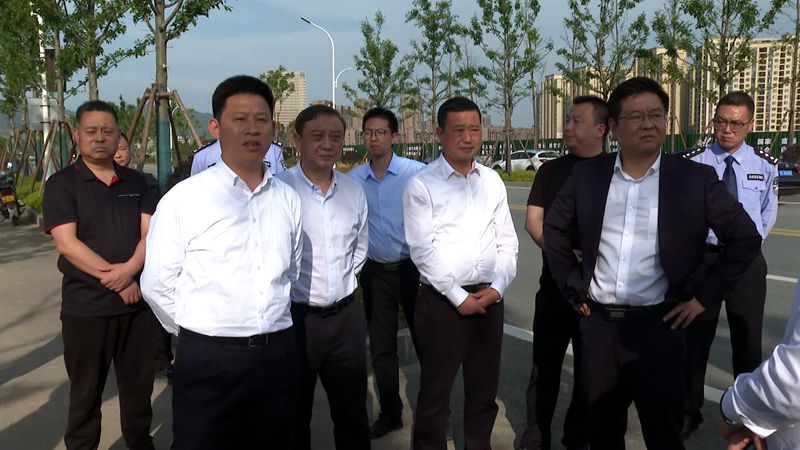 纪道清谢晓鸣强调：推进项目建设进度 推动高质量发展